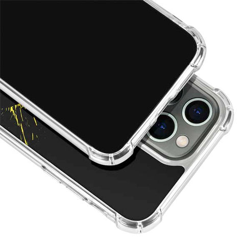 DC Comics Batman Logo Yellow Splash iPhone 13 Pro Max Clear Case